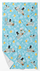 Black Newfoundland Bath Towel Large