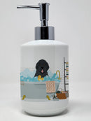 Black Newfoundland Ceramic Soap Dispenser