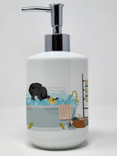 Black Pekingese Ceramic Soap Dispenser
