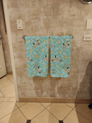 Black Schnauzer Bath Towel Large