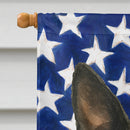 Boston Terrier American Flag House Flag