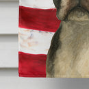Boston Terrier American Flag House Flag