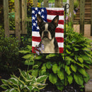 Boston Terrier American Flag Garden Flag