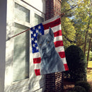 Blue Cane Corso American Flag House Flag