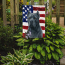 Blue Cane Corso American Flag Garden Flag