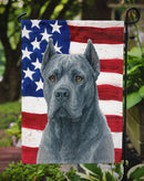 Blue Cane Corso American Flag Garden Flag