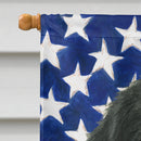 Black Newfoundland American Flag House Flag