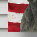 Blue Greyhound American Flag House Flag