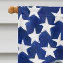Blue American Staffordshire Terrier American Flag House Flag