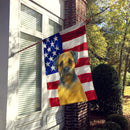 Blue and Tan Border Terrier American Flag House Flag