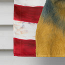 Blue and Tan Border Terrier American Flag House Flag