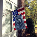 Blue Chow Chow American Flag House Flag