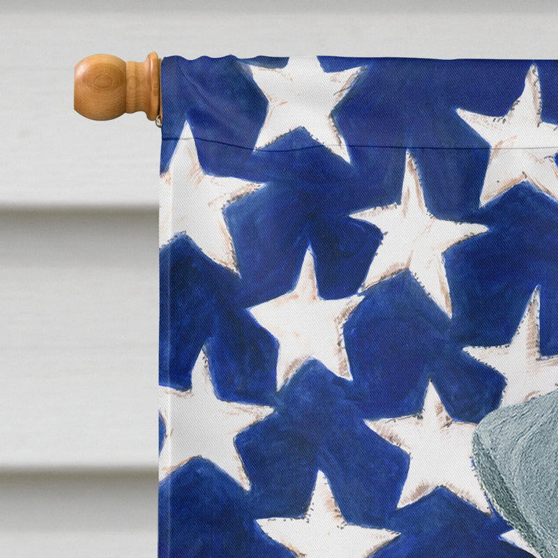Blue Lakeland Terrier American Flag House Flag