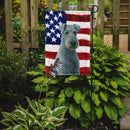 Blue Lakeland Terrier American Flag Garden Flag