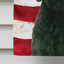 Black Portuguese Water Dog American Flag House Flag