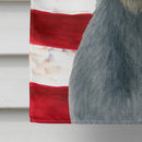 Blue-Gray Scottish Deerhound American Flag House Flag
