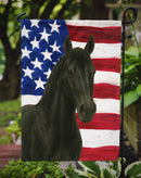 Black Quarter Horse American Garden Flag