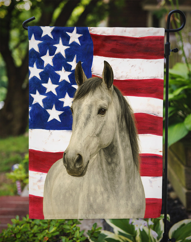 Gray Quarter Horse American Garden Flag
