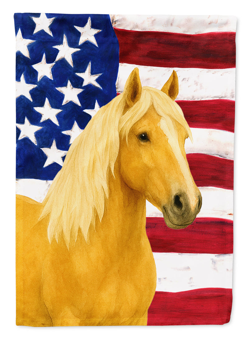 Palomino Gypsy Vanner Horse American House Flag