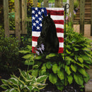 Black Missouri Fox Trotter Horse American Garden Flag