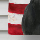 Black Morgan Horse American House Flag