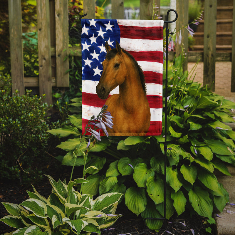 Dun Mustang Horse American Garden Flag