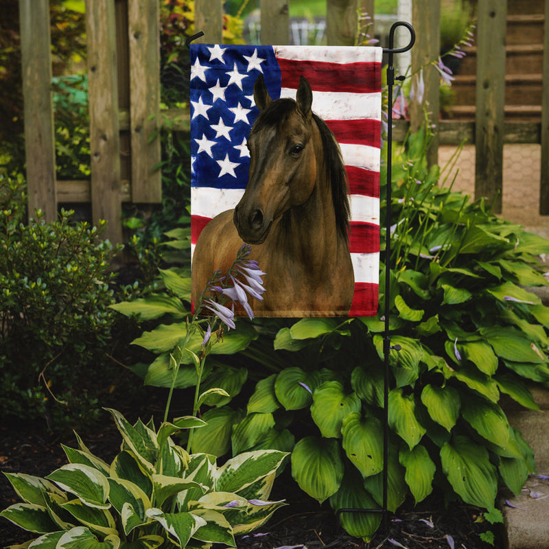 Grulla Mustang Horse American Garden Flag
