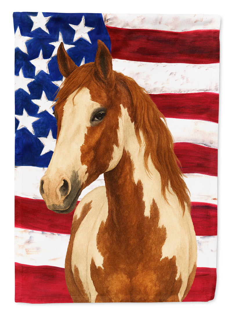 Chestnut Overo Paint Horse American House Flag