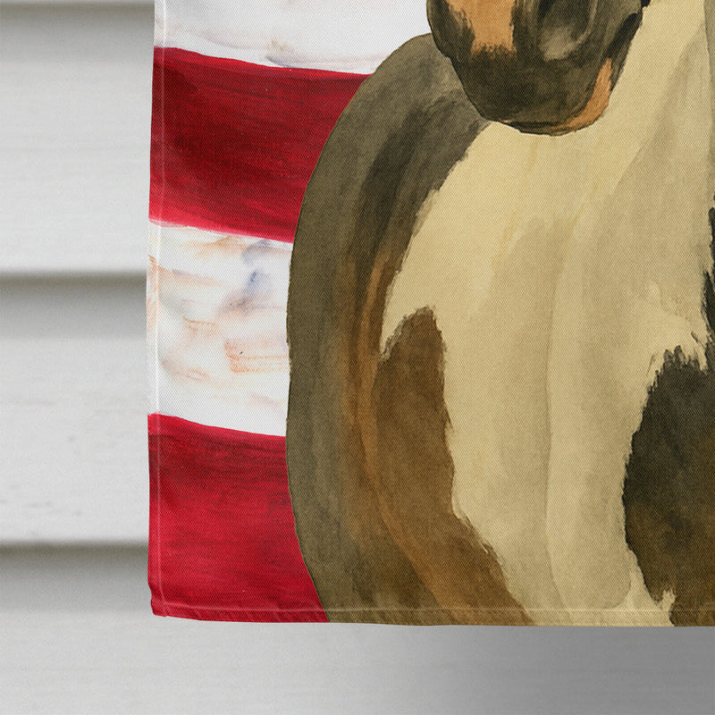 Black Tobiano Paint Horse American House Flag