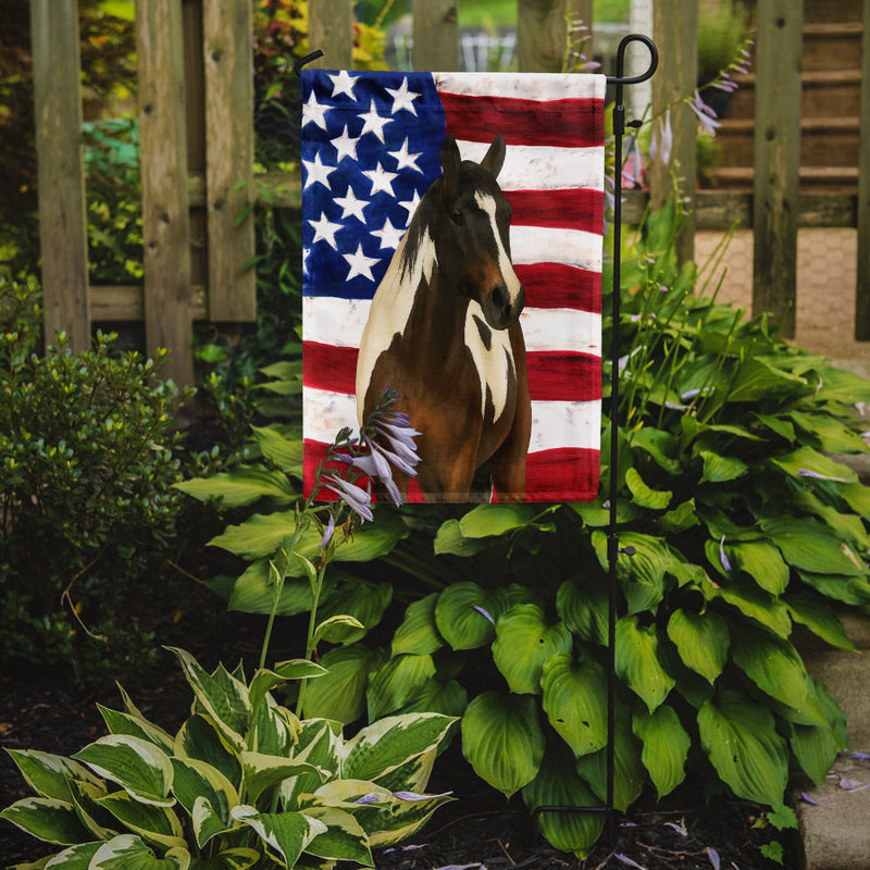 Tobiano Paint Horse American Garden Flag