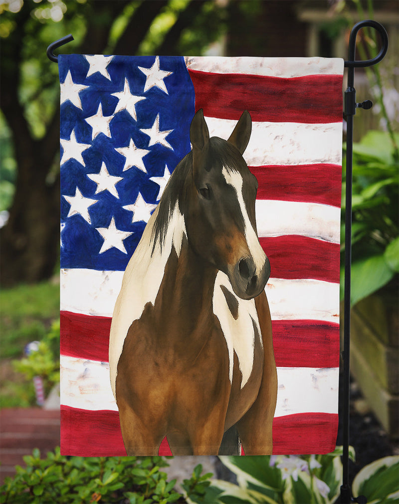 Tobiano Paint Horse American Garden Flag