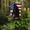 Black Paso Fino Horse American Garden Flag