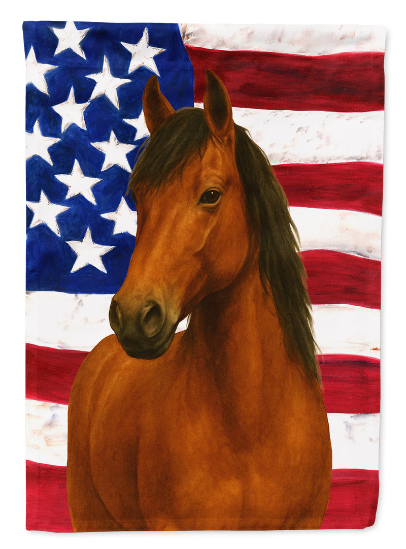 Chestnut Paso Fino Horse American House Flag