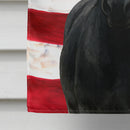 Black Percheron Horse American House Flag