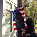 Black Rocky Mountain Horse American House Flag