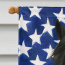 Black Rocky Mountain Horse American House Flag