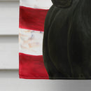 Black Rocky Mountain Horse American House Flag