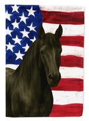 Black Tennessee Walking Horse American Garden Flag