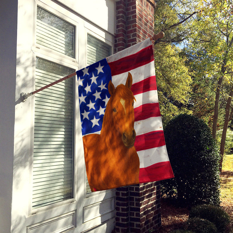 Chestnut Tennessee Walking Horse American House Flag