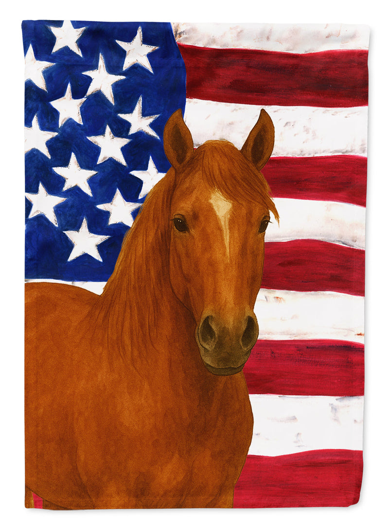 Chestnut Tennessee Walking Horse American House Flag