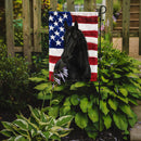 Black Thoroughbred Horse American Garden Flag