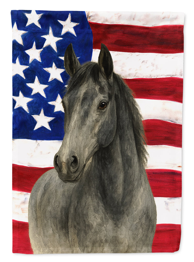 Gray Thoroughbred Horse American Garden Flag