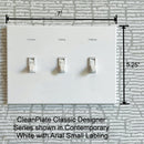 CleanPlate Classic Wall Plate in Midcentury Gold for Toggle Switches