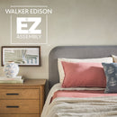 Annette Contemporary Upholstered Headboard Curved Wood Bed Frame