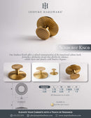 Sunburst, Solid Brass Cabinet Knobs
