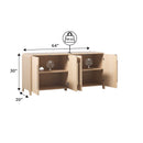 Chantelle Modern Curved Buffet Sideboard and TV Stand