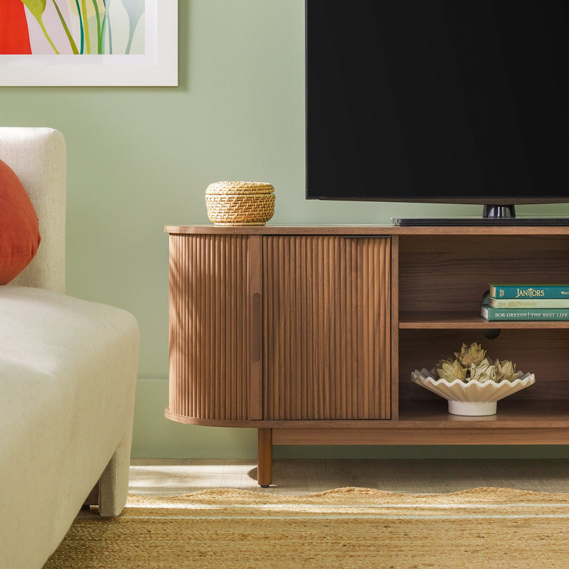 Chloe Modern Reeded TV Stand