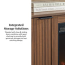 Chloe Modern Scandinavian Reeded Fireplace TV Stand in 2 Sizes