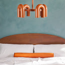 Elias Solid Wood Bed with Arched Headboard