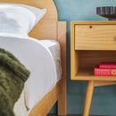 Elias Solid Wood Bed with Arched Headboard